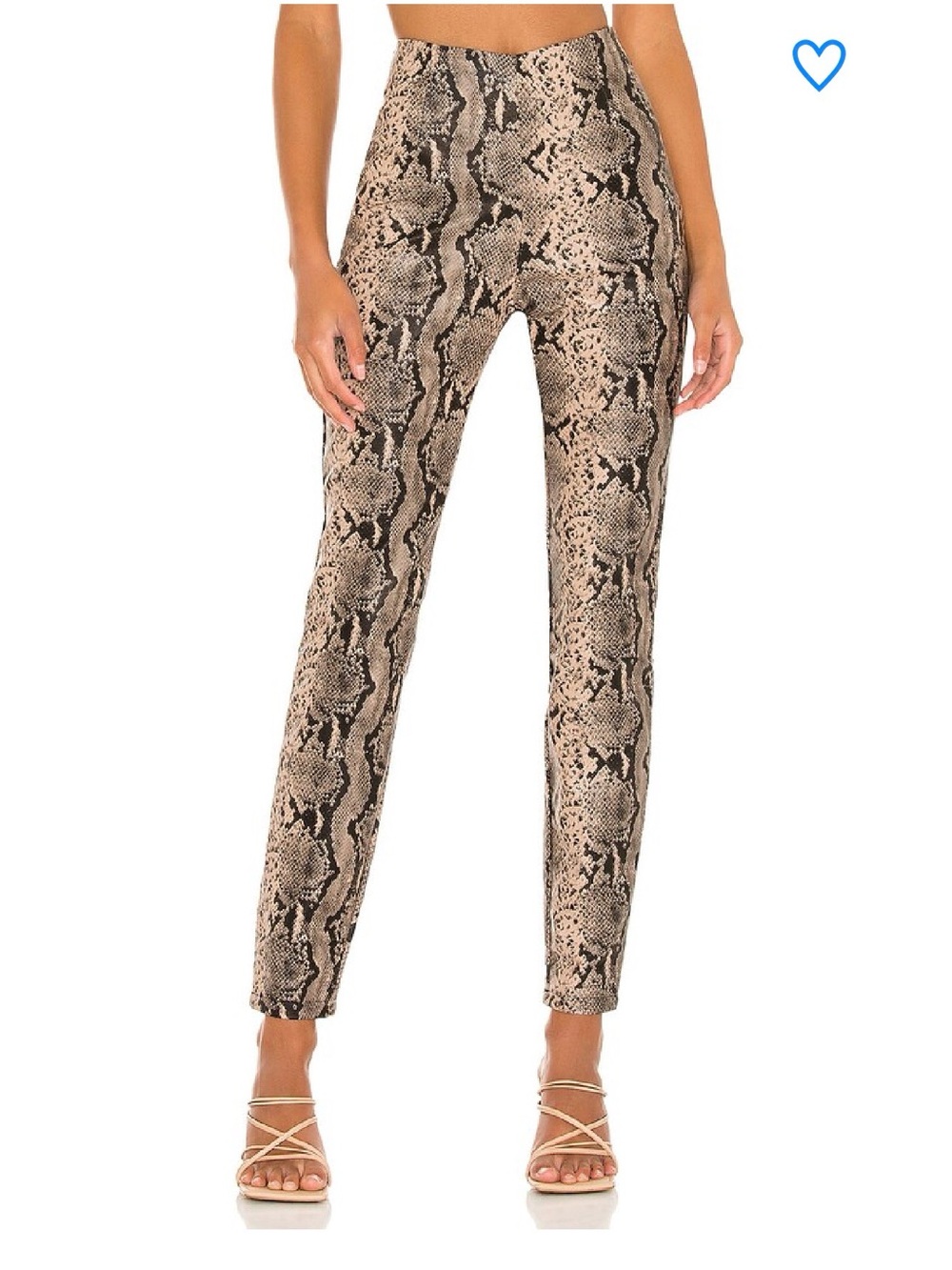 Superdown Snakeskin Print Pants XS High Rise Stretch Skinny Leg Animal Print